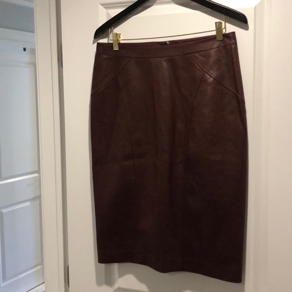 BCBG Max Azria Faux Leather Skirt